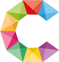 Causix colorful geometric C logo